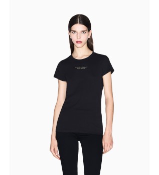 Slim Fit T-shirt zwart