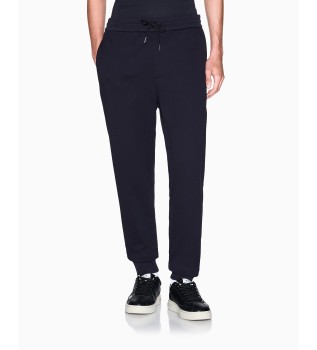 Navy comfortabele joggerbroek