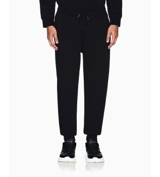 Pantaloni jogger neri diagonali