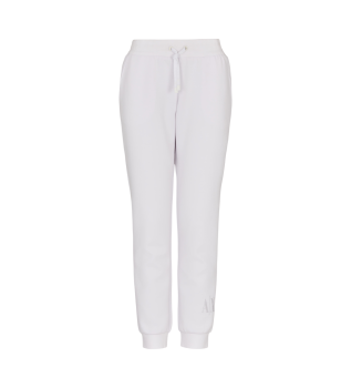 Pantaln jogger con logo blanco