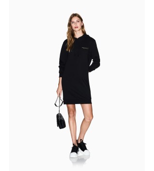 Robe en sweat-shirt noir