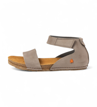 Leather Sandals 0382 grey Creta