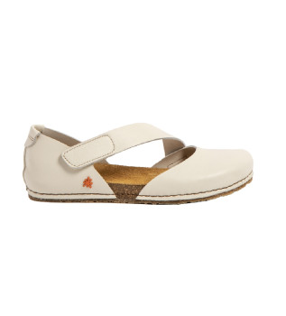 Sand�lias de couro 0384 Creta off-white off-white