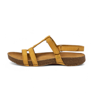 Leather Sandals 0946 I Breathe yellow