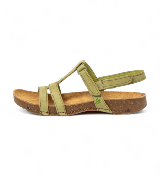 Leather Sandals 0946 I Breathe green