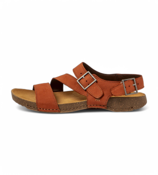 Leather sandals 0999 I Breathe orange