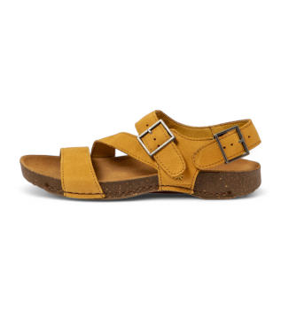 Leather sandals 0999 I Breathe yellow
