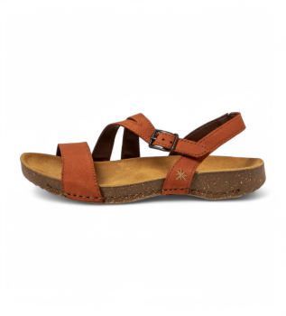 Sandales en cuir 1045 I Breathe orange