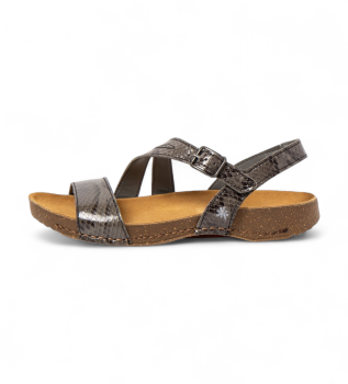 Leren sandalen 1045S I Breathe grijs