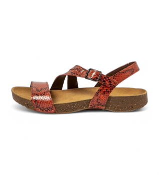 Leather sandals 1045S I Breathe orange