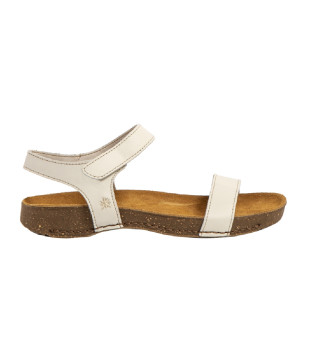 Sandaler i l�der 1119 beige