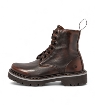 Bottines en cuir 1166 Marina marron