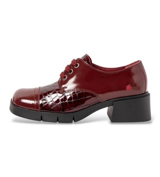 Zapatos de Piel 1289 Varsovia granate