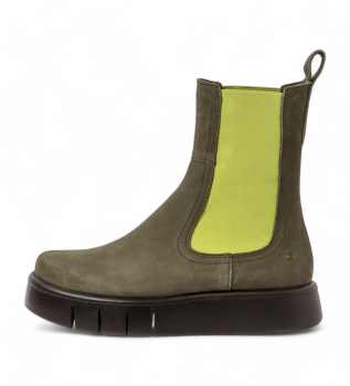 Leather ankle boots 1345 Malaga green
