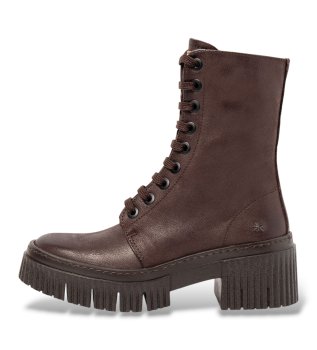 Botins de Pele 1375 York castanho escuro