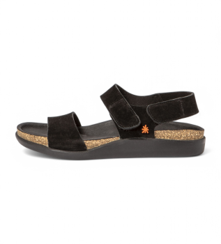 Leather sandals 1386S Biarritz black