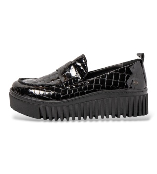 Brighton Black 1530S Leather Shoes