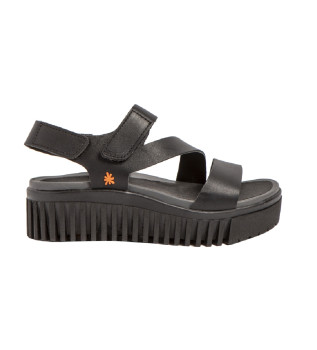 Sandalias de Piel 1573 Brighton negro