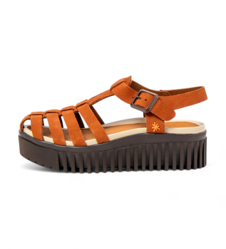 Sandali in pelle 1575 Brighton marrone