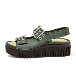 Sandales en cuir 1579 Brighton vert