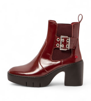 1658 Stivaletti Sofia in pelle bordeaux