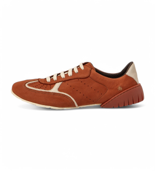 Zapatillas de piel 1744 Nantes naranja