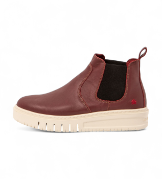 Skórzane buty za kostkę 1789 Belleville bordowe