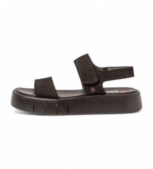 Sandalias de piel 1854F  M�laga negro