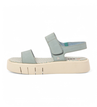 Sandalias de piel 1854F  M�laga azul