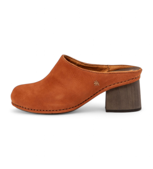 Sabots en cuir 1879 I Wish orange