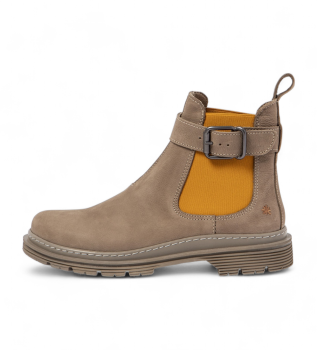 Lederstiefeletten 1892 taupe