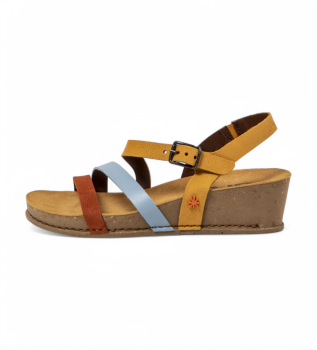 Sandalias de Piel 1930 I Live amarillo