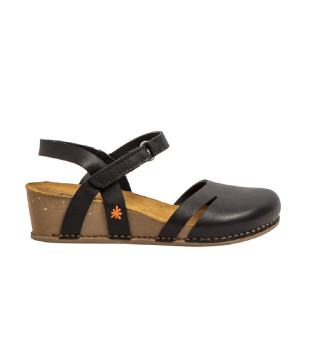 Sandalias de Piel 1931 Live negro -Altura cu�a 4,5cm-