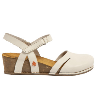 Sandalias de Piel 1931 I Live beige -Altura tac�n 4,5cm-