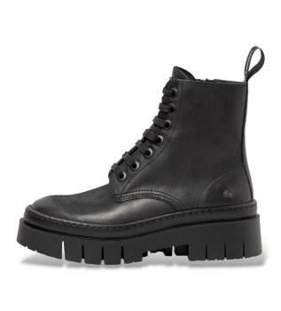 Botins de pele 1953 Amberes preto