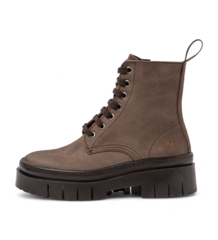 Brown leather ankle boots 1953