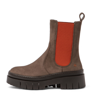 Braune Lederstiefeletten 1954