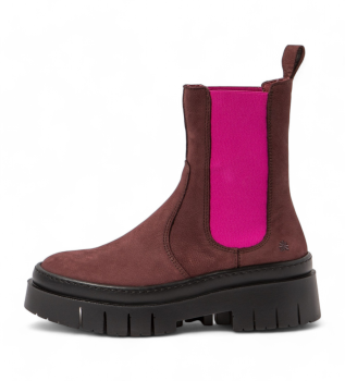 Leather ankle boots 1954 Amberes Bordeaux