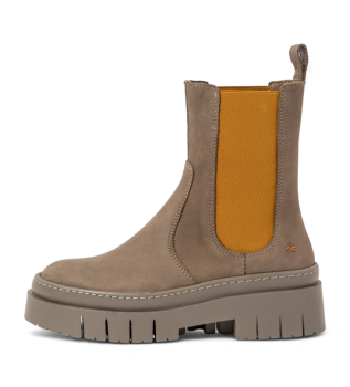 Leather ankle boots 1954 taupe