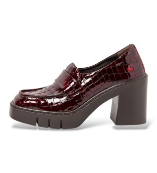 Chaussures en cuir 1972 Berna grenat