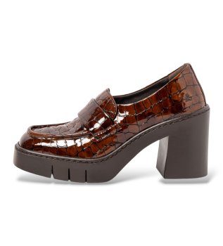 Chaussures en cuir 1972 Berna marron