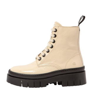 Botas de couro 1953 Amberes bege