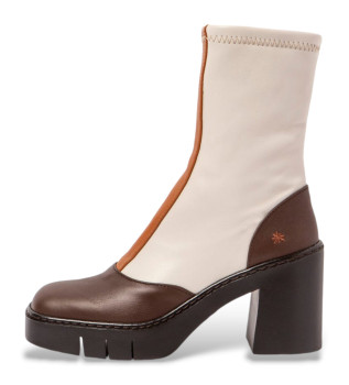 Leather ankle boots 1973 white