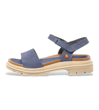 Sandalias 1548 de piel azul