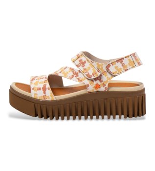 Sandales 1573 Fantasy en cuir multicolore