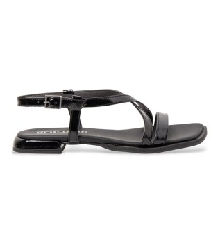 Sandaler i svart l�der 2001