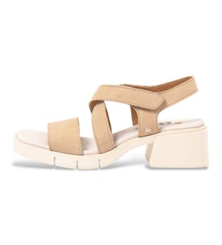 Sandalias de piel 2062 beige