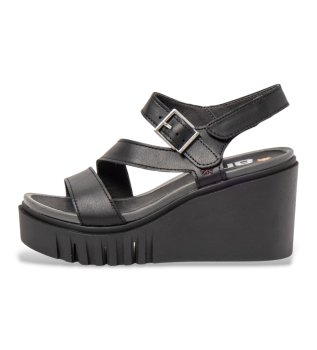 Sandalias de piel 2080 negro