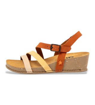 Sandaler i l�der 1930 I Live multicolor