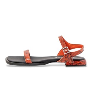 Sandaler i læder 2000S Bergamo orange